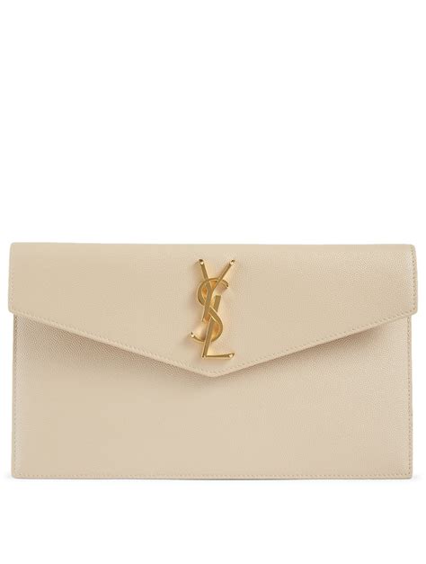 ysl envelope uptown clutch bag|YSL envelope bag beige.